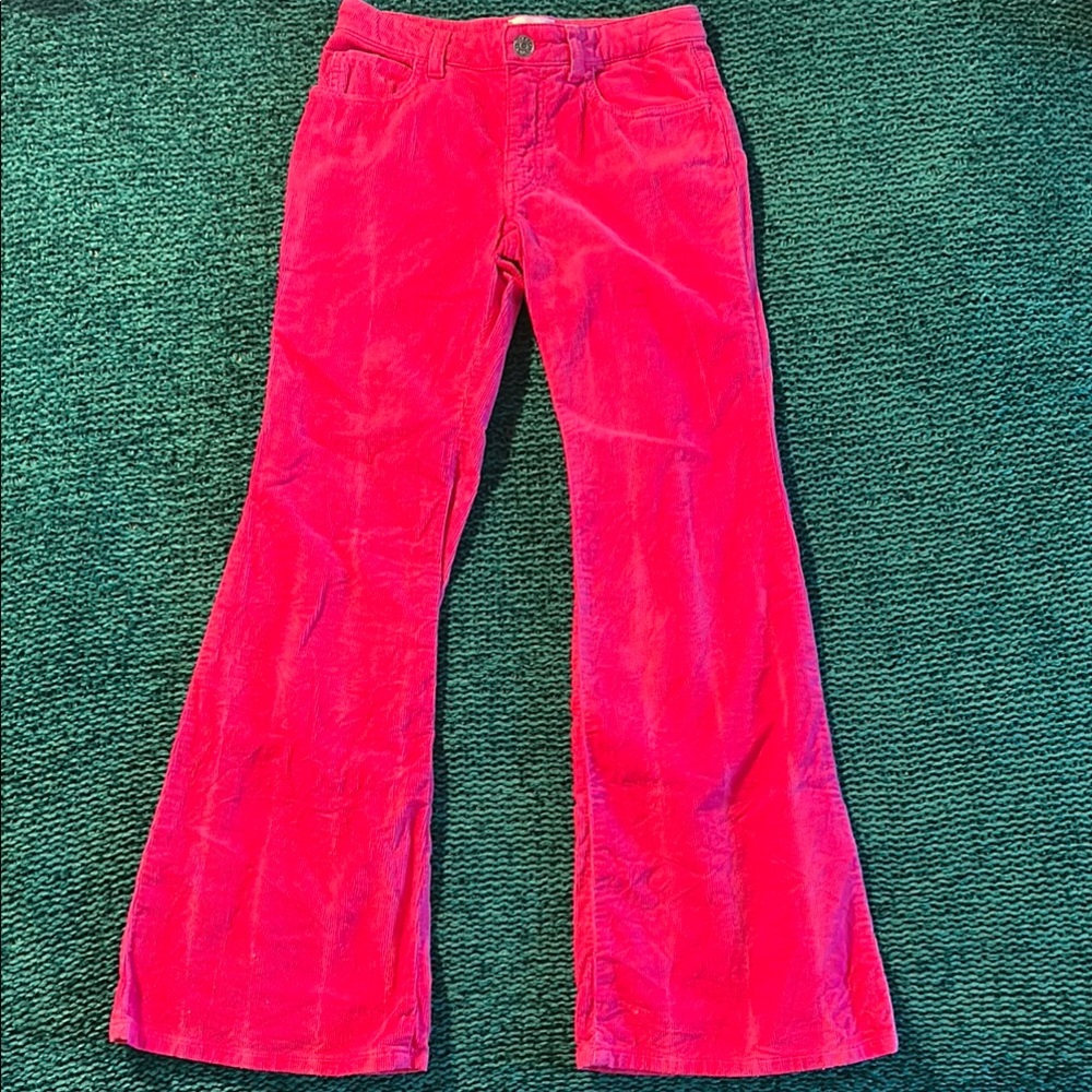 Gucci Vibrant Pink Corduroy Flare Pants